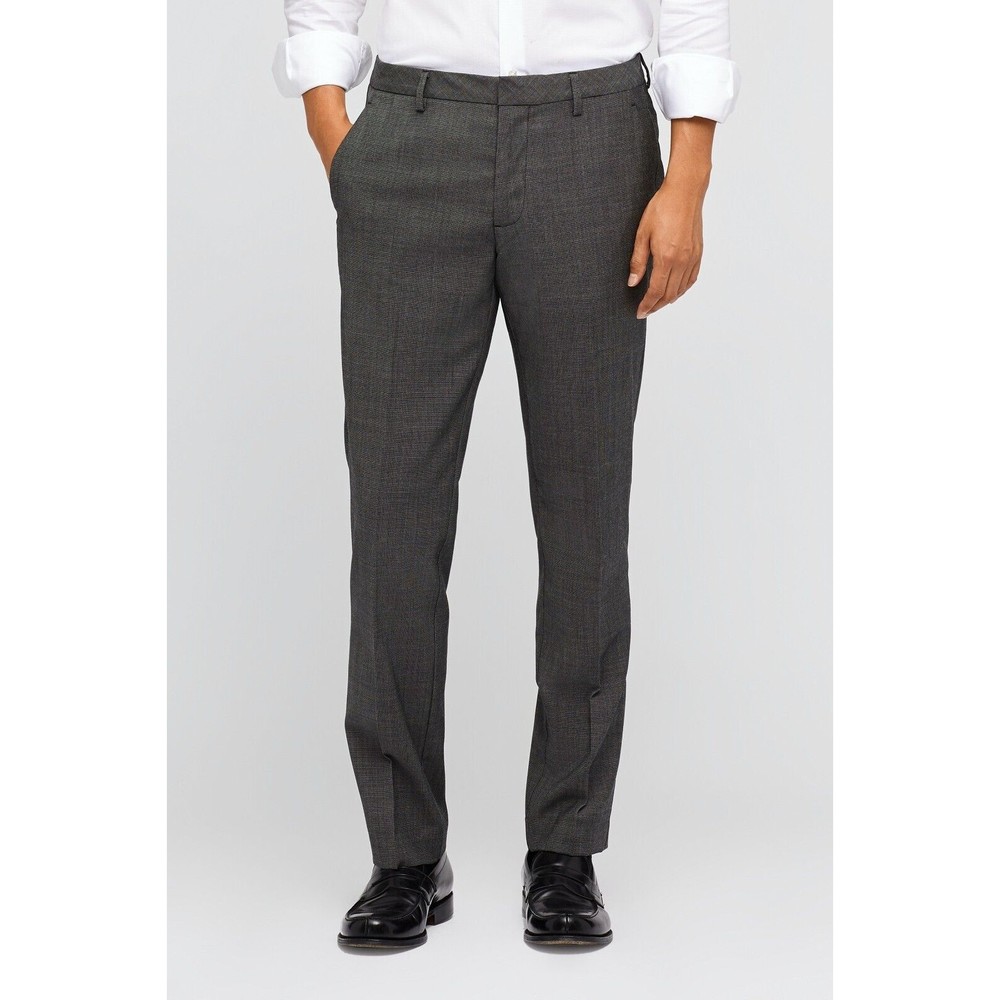 Bonobos Washable Wool Dress Pants Trousers CHARCOAL GREY 30 x 32 Athletic Fit - Picture 1 of 7